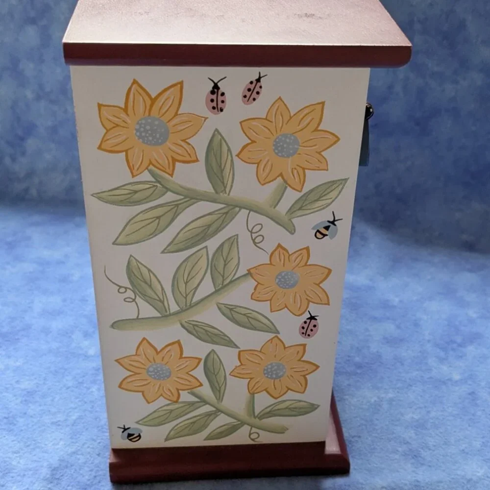 Unique painted tabletop storage